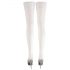 Cottelli - Satin Thigh-Highs (White)  - 2/M