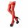 Cottelli - Satininės kojinės su nėriniais (raudonos)