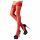 Cottelli - Satin Thigh Highs (Red)  - 4/L