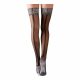 Cottelli - Thigh Highs with Silver Lace Trim  - 3