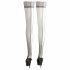 Cottelli - Thigh Highs with Silver Lace Trim  - 3