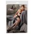 Cottelli - Thigh High Stockings with 15cm Lace Trim (Black)  - 3