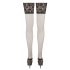 Cottelli - Thigh High Stockings with 15cm Lace Trim (Black)  - 3