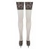 Cottelli Plus Size - Thigh Highs with 15cm Lace Top (Black)  - 7