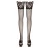 Cottelli - Floral Lace Thigh Highs (Black)  - 3