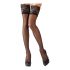 Cottelli - Floral Lace Thigh Highs (Black)  - 5