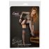 Cottelli - Fishnet Thigh Highs with Wide Lace Trim (Black)  - 3