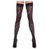 Cottelli Legwear - Leopard Print Thigh Highs (Black)