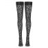 Cottelli Legwear - Leopard Print Thigh Highs (Black)