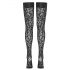 Cottelli Legwear - Leopard Print Thigh Highs (Black)