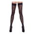 Cottelli Legwear - Leopard Print Thigh Highs (Black)  - 5