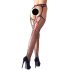 Cottelli - Black Fishnet Stockings with Red Lace-up