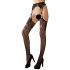 Cottelli - Patterned Fishnet Stockings (Black)