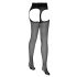 Cottelli - Sexstrumpfhose mit Spitzenbund (schwarz)  - 5