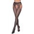 Cottelli Legwear - Open, Shimmering Fishnet Stockings - Black (S-L)