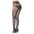 Cottelli Legwear - Open, Shimmering Fishnet Stockings - Black (S-L)