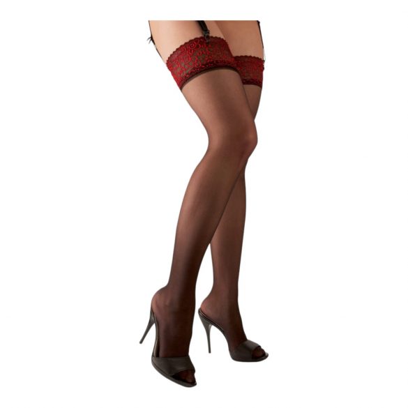 Cottelli - Embroidered Stockings  - 4/L