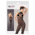 NO:XQSE - Open-Front Lace Bodysuit  - XL/2XL