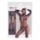 Mandy Mystery - Full Body Fishnet Bodysuit with Mask - Black (S-L)