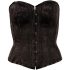 Cottelli - Embroidered Party Corset (Black)  - L