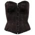 Cottelli - Embroidered Party Corset (Black)  - L