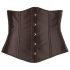 Cottelli Plus Size - Satin Corset (Black)  - 3XL