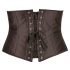 Cottelli Plus Size - Satin Corset (Black)  - 3XL