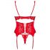 Obsessive Amor Cherris - lace set with garter belt (red)