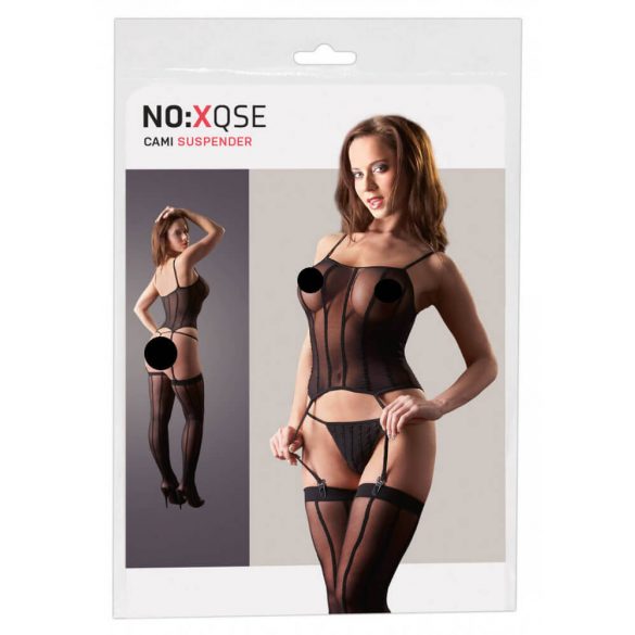 NO:XQSE - Transparentes, gestreiftes Set (S-L)