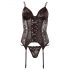 Cottelli - Adjustable Garter Top (Black)  - M