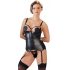 Cottelli Bondage - Glossy Lift-Up Top with Hand Restraints (Black)