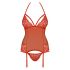 Intimo Seducente con Reggicalze e Perizoma Incluso (rosso) - Obsessive 838-COR-3  - L/XL