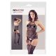 NO:XQSE - Lace-Up Lingerie Set with Thong - Black (S-L)