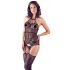 NO:XQSE - Lace-Up Lingerie Set with Thong - Black (S-L)