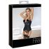 Abierta Fina - Uplift Top with Garter (Black)  - M