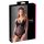 Cottelli - Body en velours ajustable (noir)