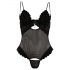 Cottelli - Velvet Adjustable Bodysuit (Black)