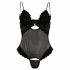 Cottelli - Velvet Adjustable Bodysuit (Black)  - 80B/M