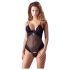 Cottelli - Velvet Adjustable Bodysuit (Black)  - 80C/M