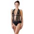 Cottelli - Kant met halter body (zwart)