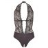 Cottelli - Lace Halterneck Bodysuit (Black)  - L