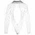 NO:XQSE - Long-Sleeve Mesh Bodysuit - Black (S-L)