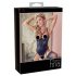 Abierta Fina - body orné de strass (noir) - 80B/M