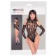 NO:XQSE - Long-Sleeve Fishnet Bodysuit - Black (S-L)