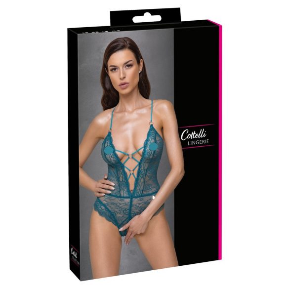 Cottelli - body dentelle ouvert (vert)