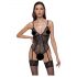 Cottelli - Suspender Lace Open Body (Black)