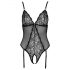 Cottelli - Suspender Lace Open Body (Black)