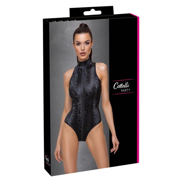 Cottelli Party - Schlangenhaut Muster Body (Schwarz)