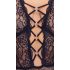 Cottelli Curves Plus Size - Sheer Patterned Bodysuit (Black)