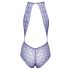 Kissable - Lace Bodysuit with Choker (Purple)